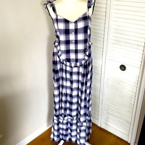 NWT Sexy Peasant Maxi Dress by MAX STUDIO, XL